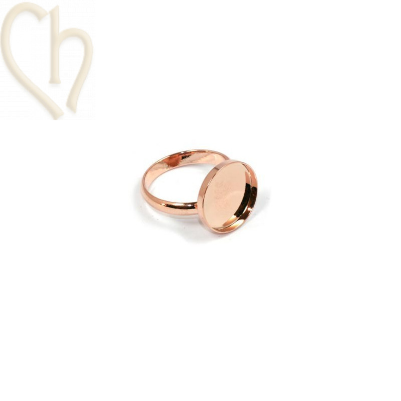 Ring disk 15mm Rose Gold