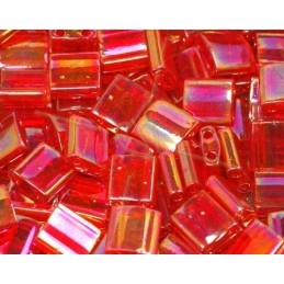 TILA BEAD Red transparent AB