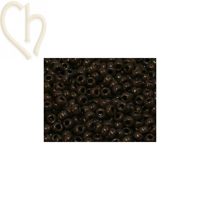Rocaille 11/0 marron opaque
