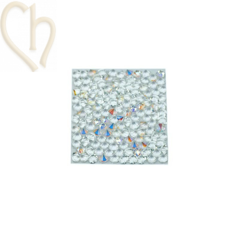 Rocks vierkant 20mm Crystal AB