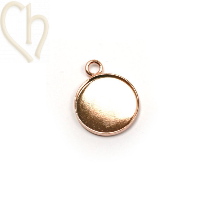 holder round 15mm  rose gold