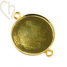 support à 2 anneaux pour rond 24mm or