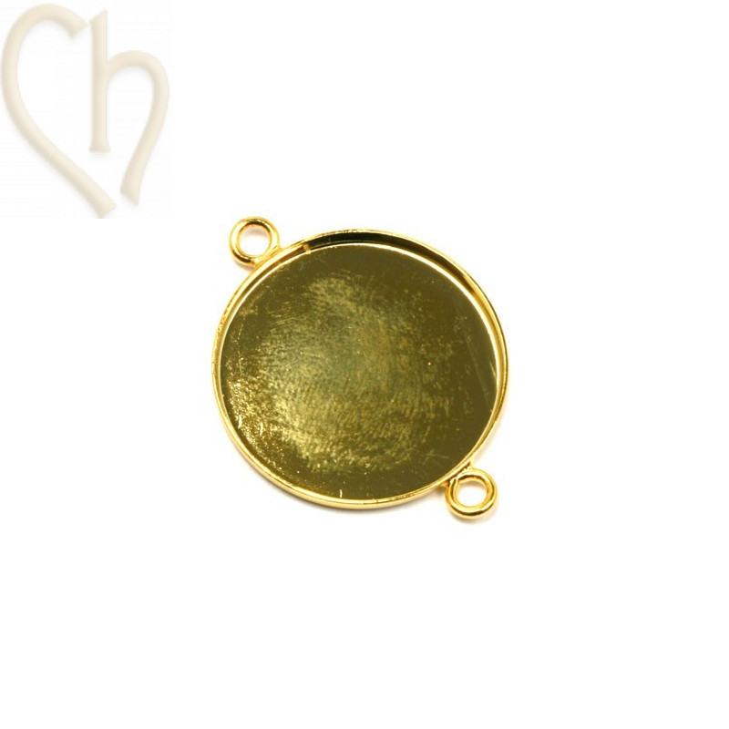 support à 2 anneaux pour rond 24mm or