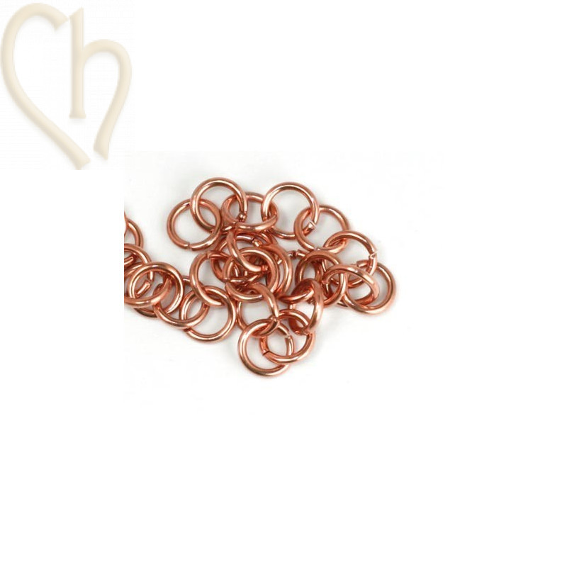 Steel round 5mm inner 3mm rose gold