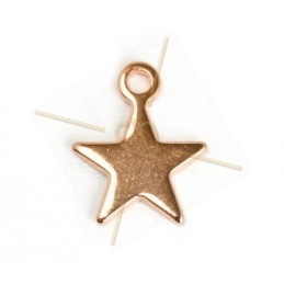 pendant star 12mm rose gold