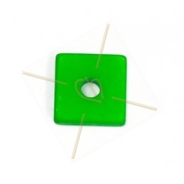 Polaris square 15mm green