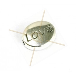 intercallaire "love" oval 12mm