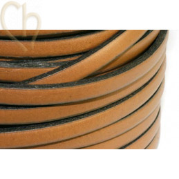 leder plat 5mm beige / taupe
