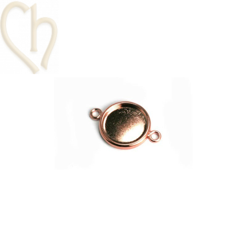 spacer disk 15mm with 2 rings rose gold