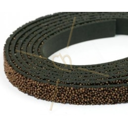leather flat 10mm caviar bronze