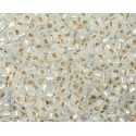 rocaille 11/0 wit opaque silverlined