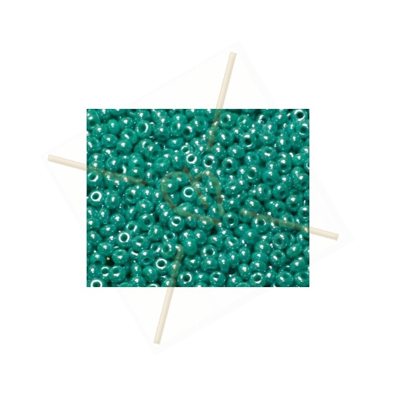 rocaille 11/0 turquoise opaque nacre
