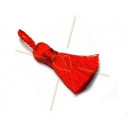 Tassel Pampille 25mm red