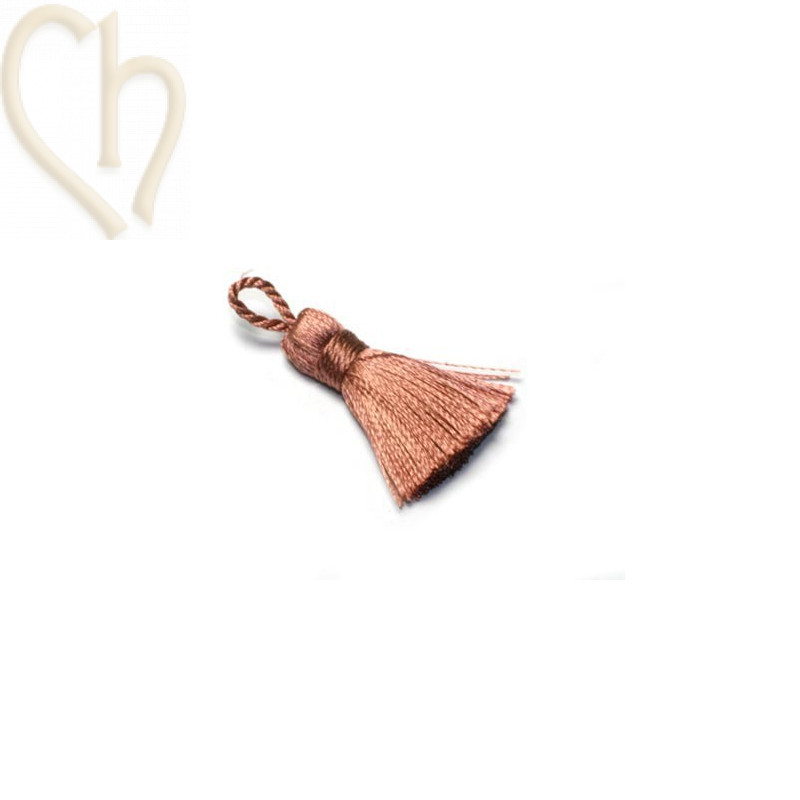 Kwastje Pampille 25mm Oud Rose