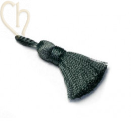 Kwastje Pampille 25mm Donkergrijs