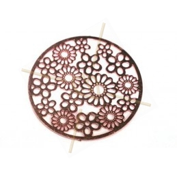 pendentif rond filigran 20 mm