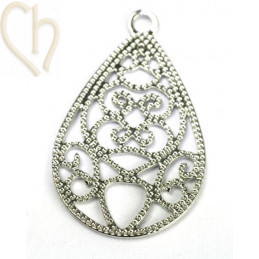 pendentif goutte filigran 17*11 mm