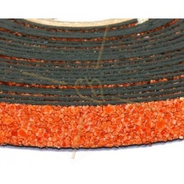 cuir plat 10mm sable orange