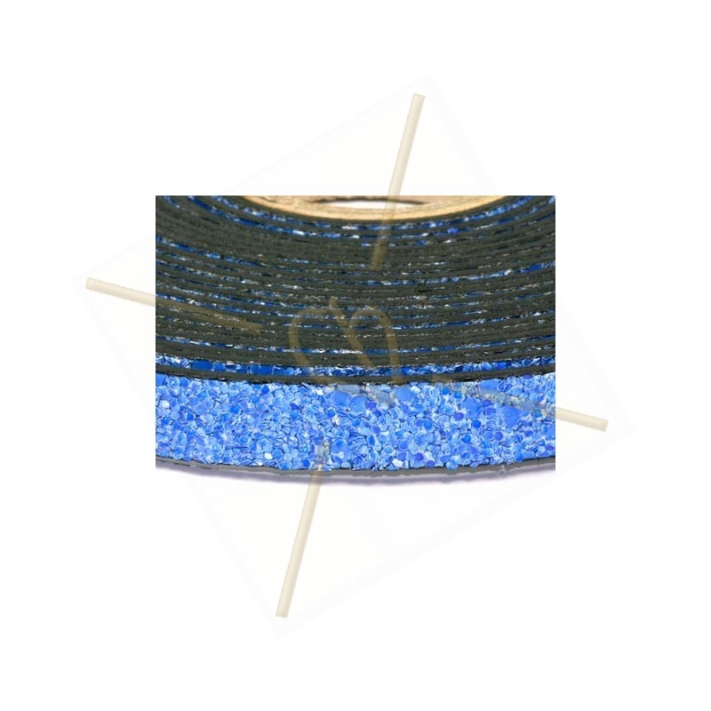cuir plat 10mm sable bleu