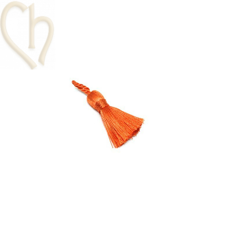 Floche Pampille 25mm orange