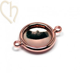 houder met 2 ringen voor rivoli 14mm rose gold