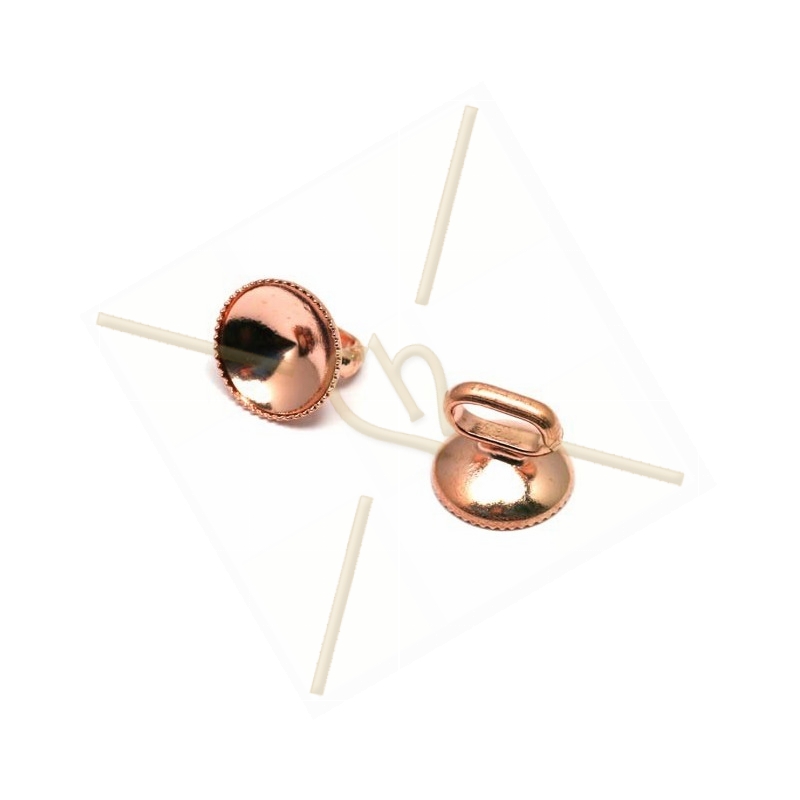 holder for ss39 1122 for leather 5mm rose gold