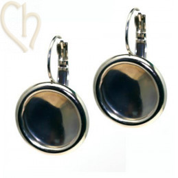 earrings with border for rivoli 14mm