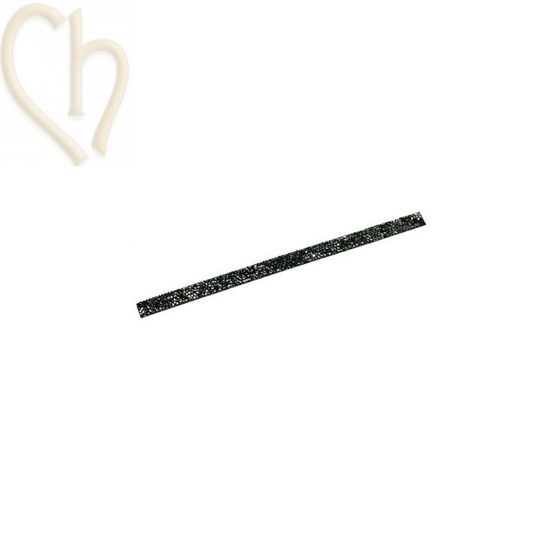 Cristal Fine Rocks Lanière 16*8mm Metallic Silver