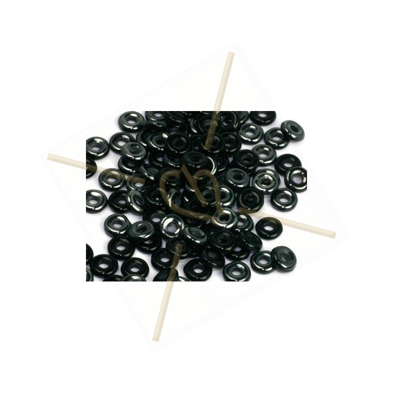 O-beads Jet Hematite