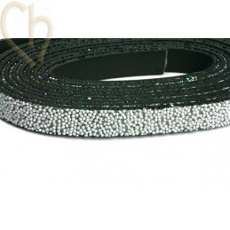 leather flat 10mm caviar Grey