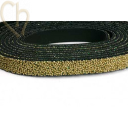 leather flat 10mm caviar Beige