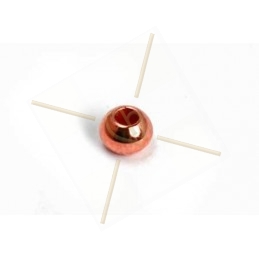 metal spacer balls 3*2mm hole 1.3mm rose gold