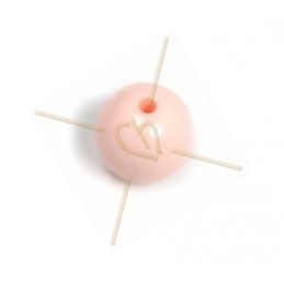 Galastil round resine pearl 12mm Pastel Pink