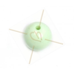 Galastil round resine pearl 12mm Pastel green