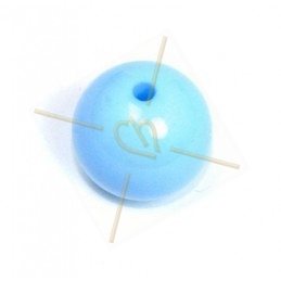 Galastil ronde bol 14mm lichtblauw