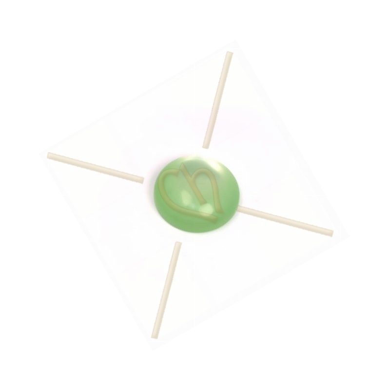 Polaris Cabochon 12mm vert pastel