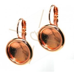 earrings with border for rivoli 12mm