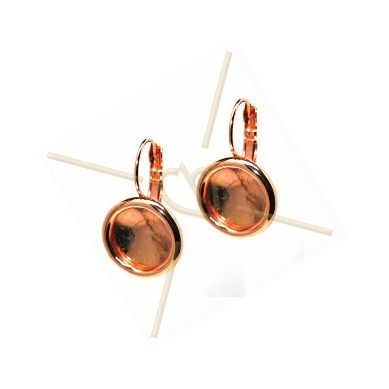 earrings with border for rivoli 12mm earrings with border for rivoli 12mm