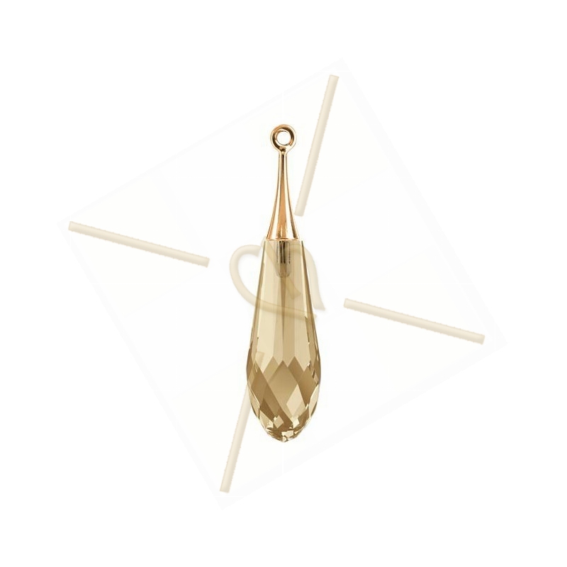 Pendentif Swarovski Pure Drop 31.5mm Golden Shadow