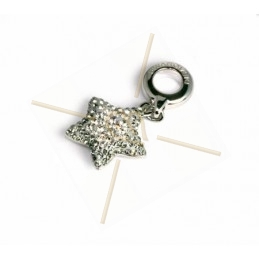 Swarovski Elements pendentif 14mm étoile silver shade