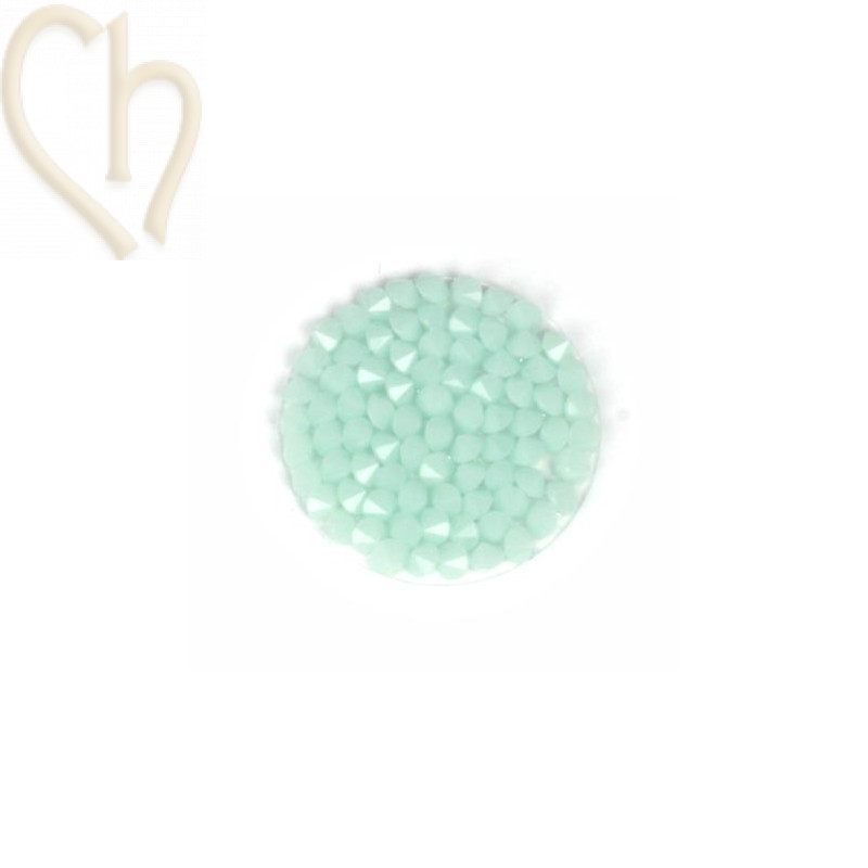 Crystal ROCKS 24mm mint alabaster 