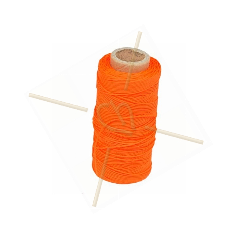 cordon polyester 0.5mm orange fluo