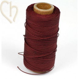 cordon polyester 0.5mm bordeaux