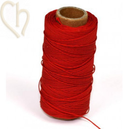 cordon polyester 0.5mm rouge