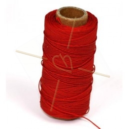 cordon polyester 0.5mm rouge
