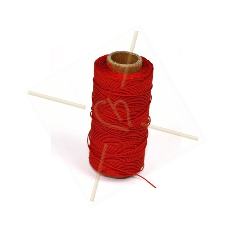 cordon polyester 0.5mm rouge