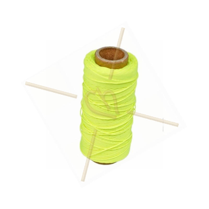 cordon polyester 0.5mm jaune fluo