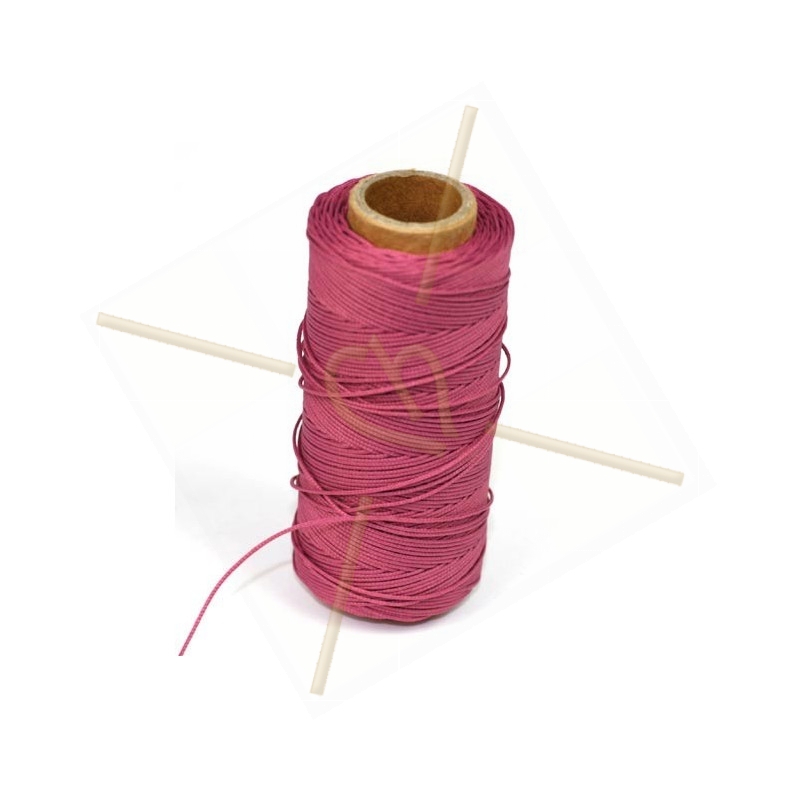 cordon polyester 0.5mm Rose Fonce