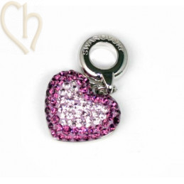 Swarovski Elements hanger 14mm hart amethist