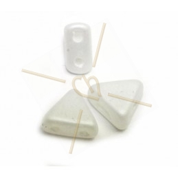 Kheops® Par Puca® beads 6mm Silk matt opaque  white